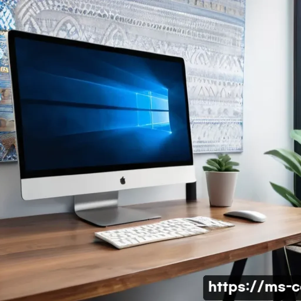 컴퓨터 부팅 속도 향상 방법 - A modern Malaysian home office setup with a sleek desktop computer showing the Windows 11 startup sc...
